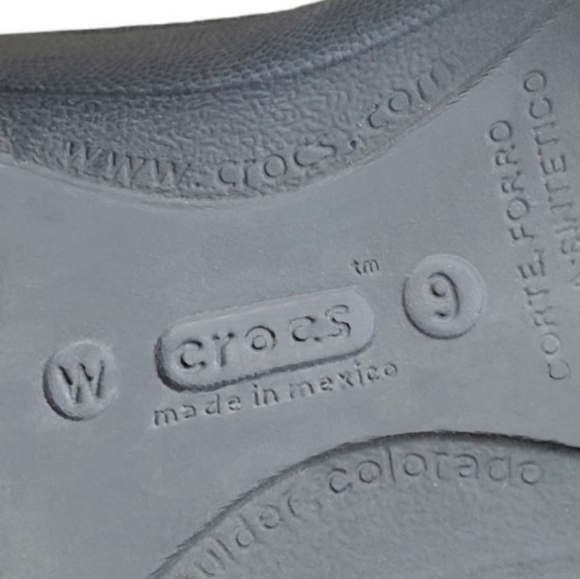 Crocs Navy Slingbacks ( Sz9) - Picture 3 of 3